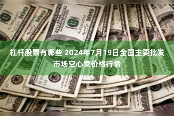 杠杆股票有哪些 2024年7月19日全国主要批发市场空心菜价格行情