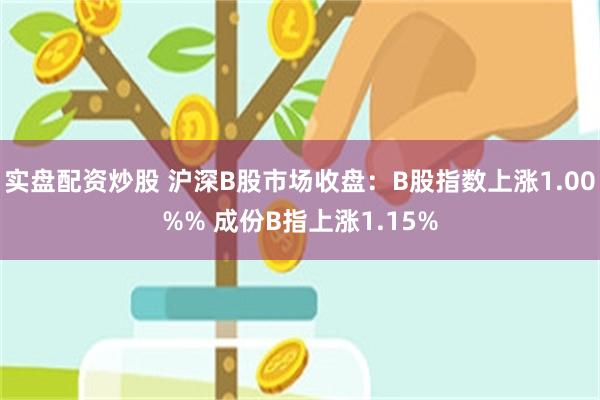 实盘配资炒股 沪深B股市场收盘：B股指数上涨1.00%% 成份B指上涨1.15%