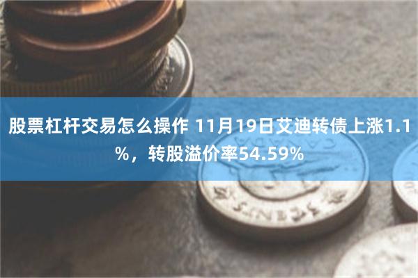 股票杠杆交易怎么操作 11月19日艾迪转债上涨1.1%，转股溢价率54.59%