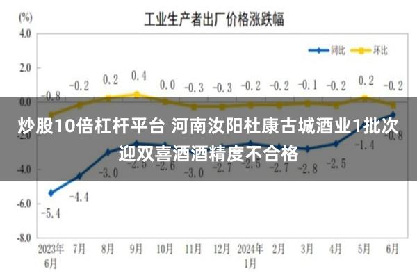 炒股10倍杠杆平台 河南汝阳杜康古城酒业1批次迎双喜酒酒精度不合格